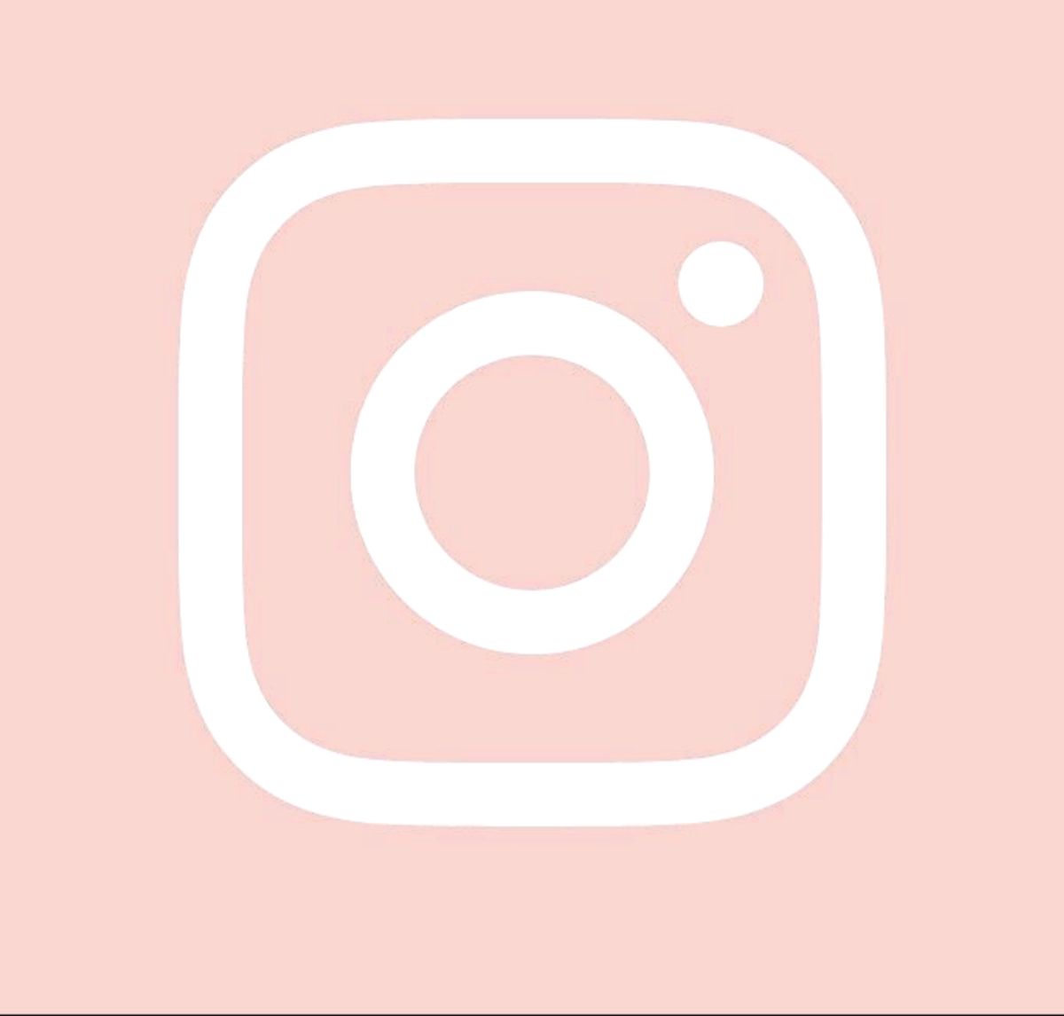 icon Instagram branco fundo rose