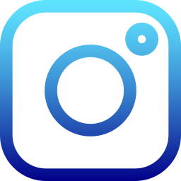 icon Instagram degrade azul