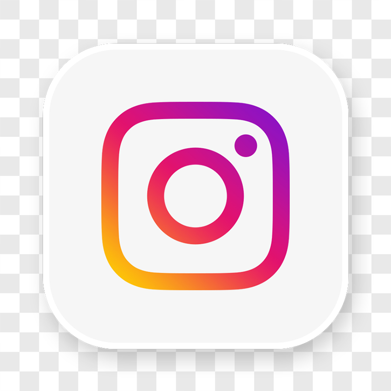 icon Instagram fundo branco colorido