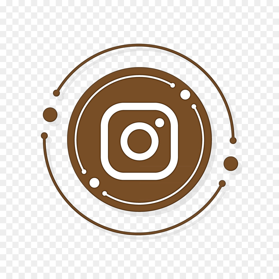 icon Instagram linhas marron