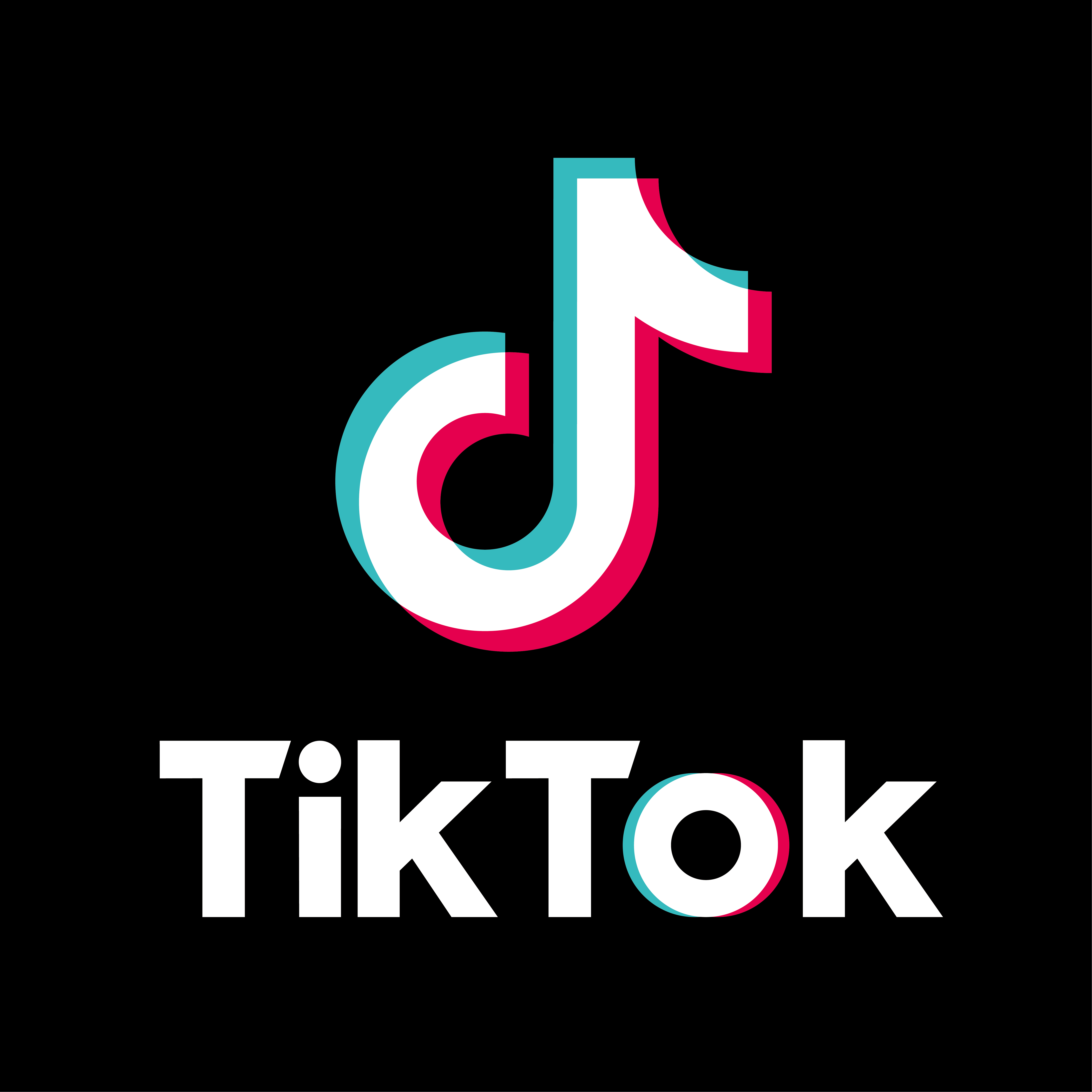 tik tok com fundo preto